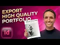 How To Export ARCHITECTURE PORTFOLIO With INDESIGN High Quality Small File Size