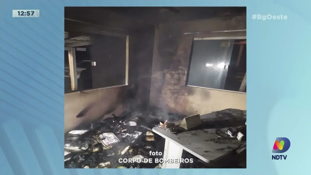 Corpo de Bombeiros atende incêndio parcial em residência em Ponte Serrada