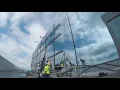 First piece of VyStar Tower sign installed
