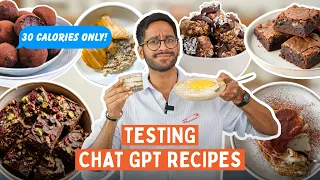I ASKED AI TO GENERATE HEALTHY DESSERT RECIPES | EPIC FAIL 😂 DO AI RECIPES WORK?