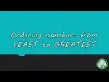 Least to Greatest