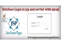 Database Login Form in Jsp and Servlet