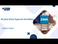 Java Data Types and Variables Variables in Java DataTypes in Java Instance Variable BITA