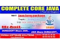 java lang package - String class