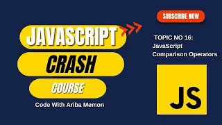 JavaScript Comparison Operators JavaScript Tutorial in Hindi