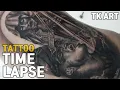 Good and evil Full version Tattoo time lapse black and gray tattoo TK ART