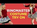 CUTE RINGMASTER COSTUME TRY ON