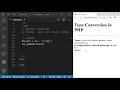 PHP Course - Implicit Type Conversion