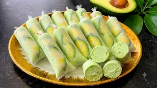 Tanpa mixer! Es krim alpukat lembut 4 bahan saja