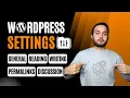WordPress Setting Explained - General Writing Reading Discussion Permalinks in URDU