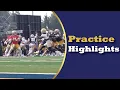 Notre Dame Practice Highlights - First and Second Offense Run Tempo