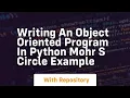 Writing an object oriented program in python mohr s circle example