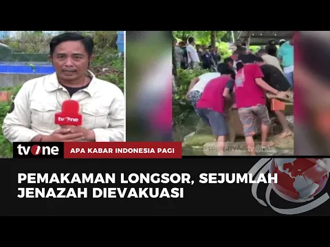 Penampakan Longsor Padang Hantam Pemakaman