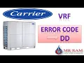 CARRIER VRF ERROR CODE DD ENGLISH