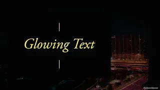 Html CSS glowing text hover effect