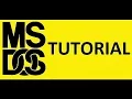 DOS BASIC COMMANDS TUTORIAL 1 - Learn to Use Basic Command Prompt DOS Commands in Windows