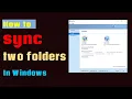 How to sync two folders in windows 10