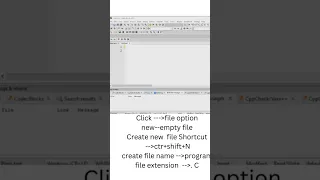 create a new file in codeblock c program