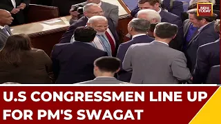 bharat mata ki jai vande mataram echo in us congress after pm address at us congress