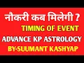 How to Determine When You Will Get a Job According to Your Horoscope ADVANCE KP ASTROLOGY