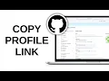 How to Copy GitHub Profile Link