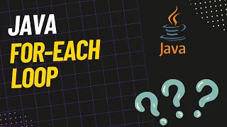 How to use for each loop in Java