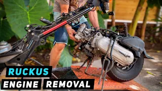 Honda Ruckus Zoomer 50 - Engine Removal Mitch s Scooter Stuff