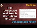 Design Add and Search Words Data Structure - Leetcode