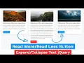 Read Less Button Using jQuery How To Replace Text Expand Collapse Text