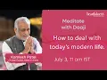 Live Meditation session with Daaji Every Sunday 11 00 AM IST Heartfulness Meditation