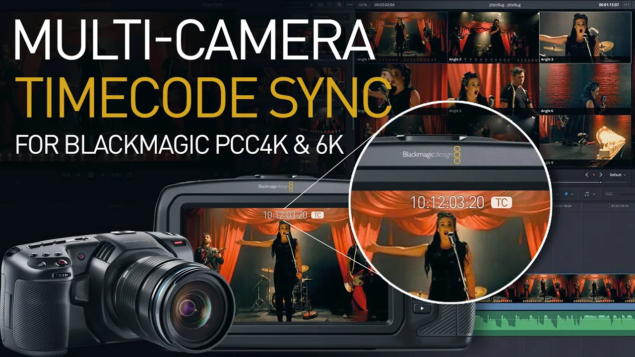 Multi-Camera Timecode Sync for Blackmagic Pocket 4K & 6K (EASY & FREE)