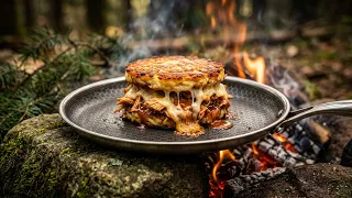 Crispy BBQ Chicken & Golden Potato Cake Sandwich