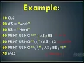 10th Computer Science Working of Print Using statement