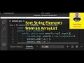 How To Sort String Elements from an ArrayList