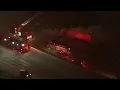 Semi truck fire closes WB I-696 in Warren