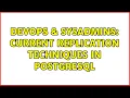 DevOps SysAdmins Current replication techniques in PostgreSQL