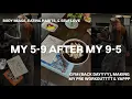 MY 5-9 AFTER MY 9-5 GYMM back day make pre workout w me yapppp