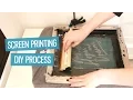 How to screen print t-shirts at home DIY method CharliMarieTV
