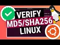 VERIFY MD5 SHA256 Hash or Checksum on Linux - File Security Ubuntu