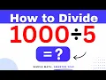 1000 5 Divide 1000 by 5 - Long division Method
