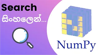 Python Numpy Tutorial - 09 Search elements Sinhala