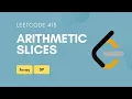 Arithmetic Slices Leetcode 413 Array DP