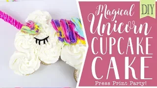 DIY Unicorn Cupcake Cake EASY to make - Full tutorial