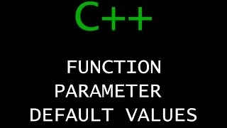 C Programming Tutorial 33 - Function Parameter Default Values