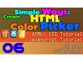 Create HTML Color Picker Simple Way 06 Detection Input Field to Replace Color with Javascri