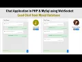 Chat Application in PHP MySql using WebSocket - Load Chat from Mysql Database