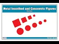 Metal Inscribed And Concentric Figures Task Cards