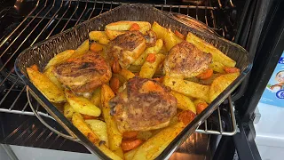RECETA PERFEKTE E PULES NE FURRE ME PATATE !!