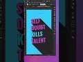 Create Text Shadow in Adobe illustrator tutorial