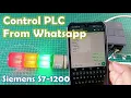 Control PLC Siemens S7-1200 From Whatsapp using Node-RED
